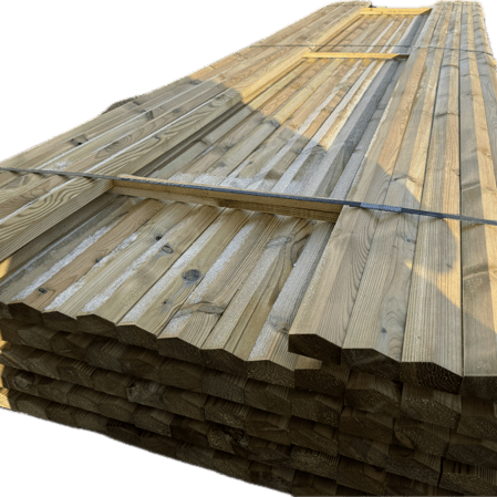 3.9m Chunky Fence Top Cap Capping for Featheredge Fencing - Decking Delivery