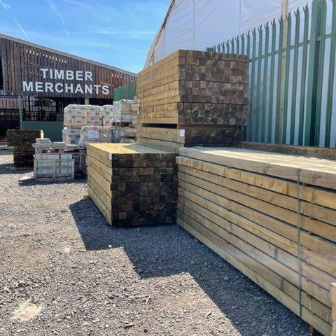 5x4 Timber Fence Posts - Decking Delivery