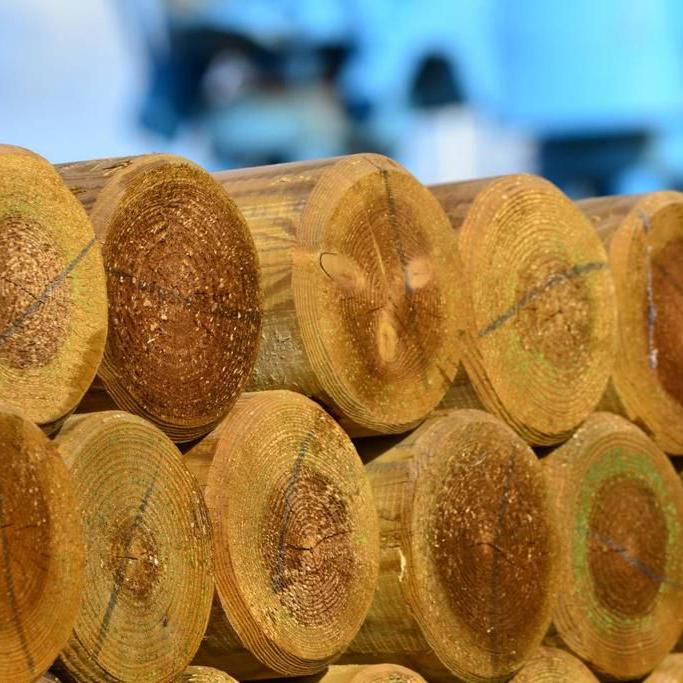 Agricultural Round Timber Fence Posts - Decking Delivery