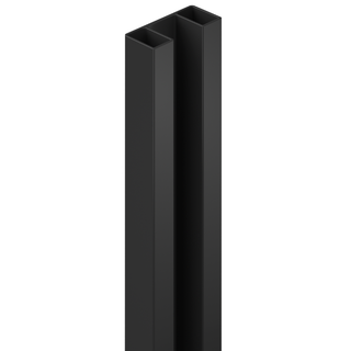 DuraPost VISTA® ALUMINIUM INFILL PROFILE SET FOR COMPOSITE PANEL | 1825/1746MM BLACK