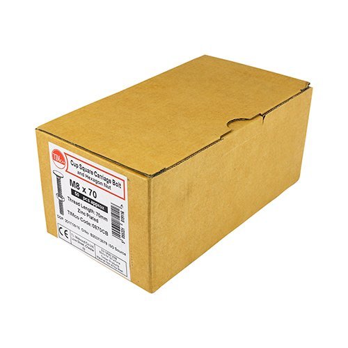 Carriage Bolts with Nuts - Zinc - Decking Delivery