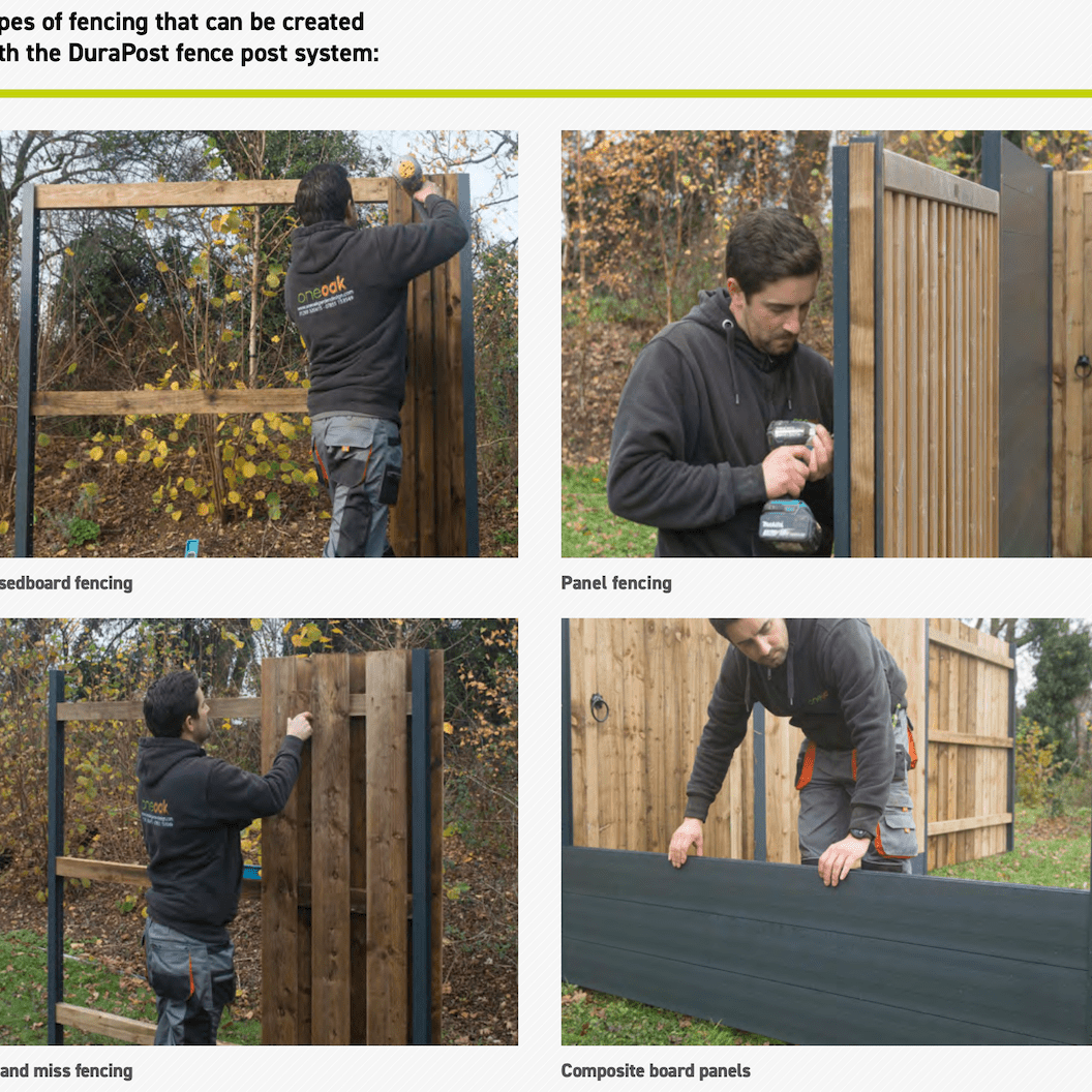 DURAPOST Classic Fencing Range - Decking Delivery