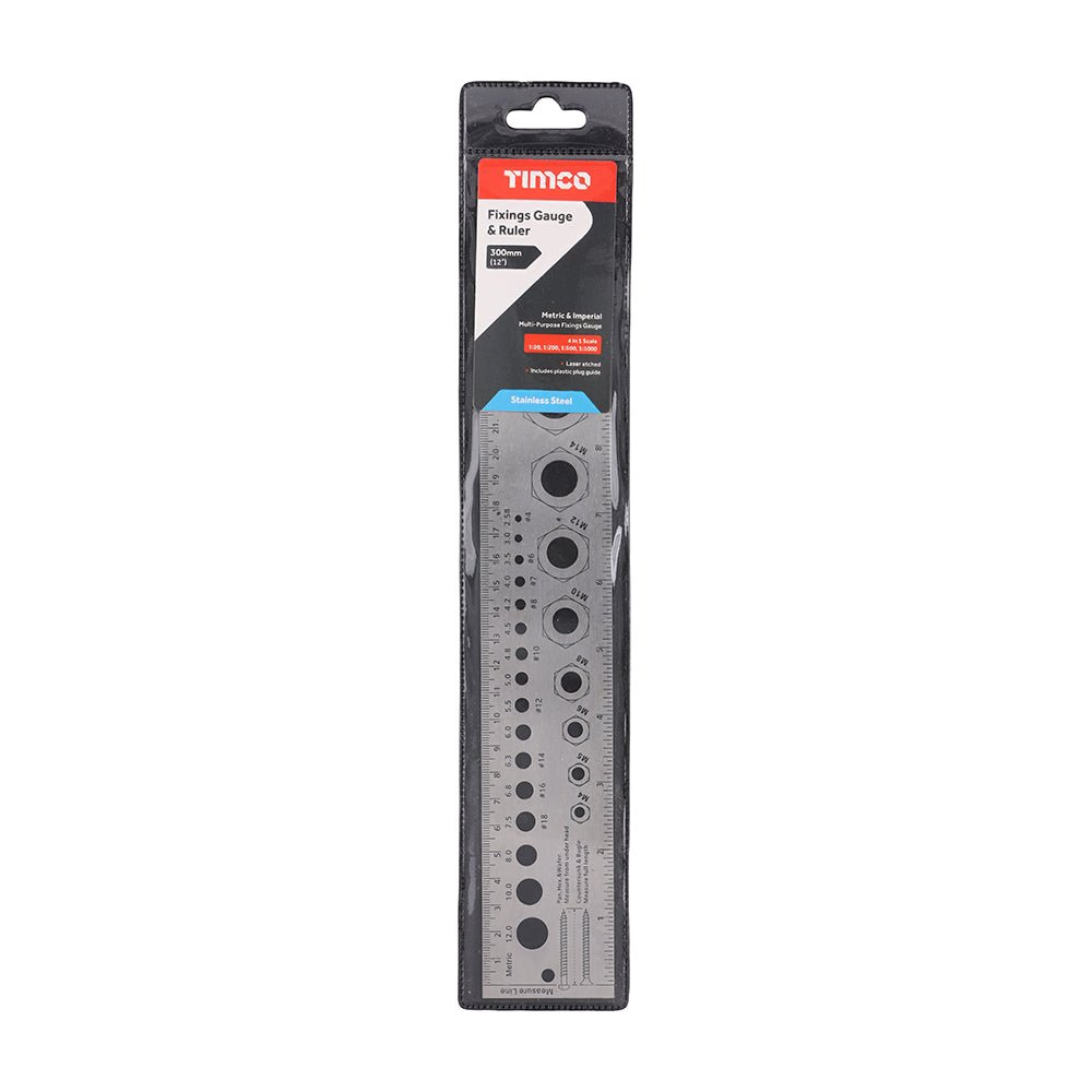 Fixings Gauge and Ruler - Decking Delivery