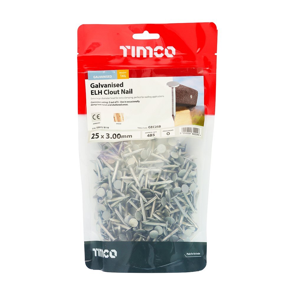 Galvanised Clout Nail - Timco - Decking Delivery