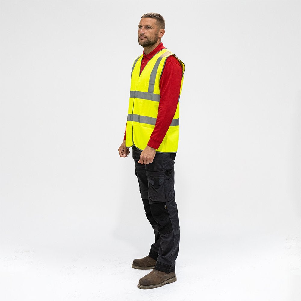 Hi - Visibility Vest - Yellow - Decking Delivery