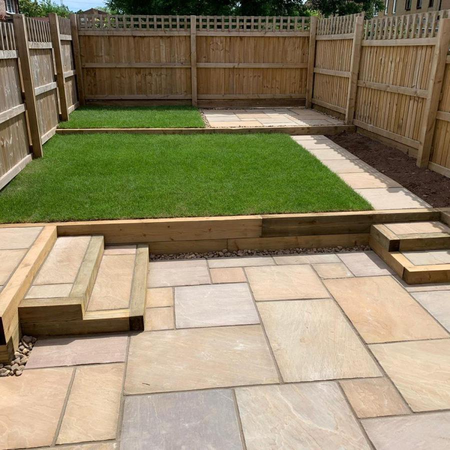 Indian Sandstone Camel Patio Pack - Decking Delivery