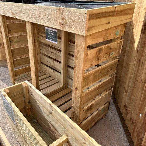 Log Store - Living Roof (green roof system) - Decking Delivery