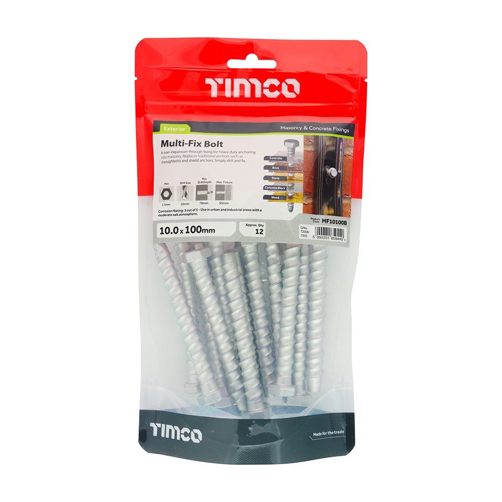 Multi - Fix Bolts - Decking Delivery