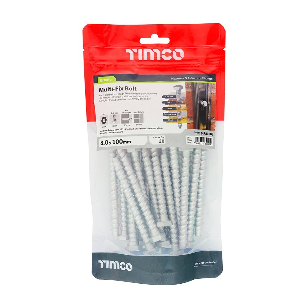 Multi - Fix Bolts - Decking Delivery