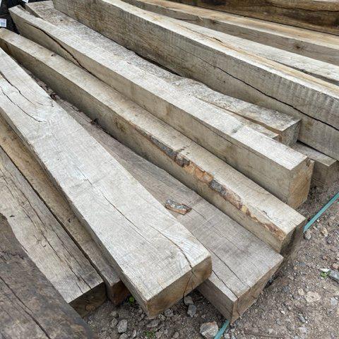 Oak Hardwood Railway Sleepers SECONDS - Decking Delivery
