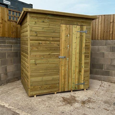 Pent Shed - Decking Delivery