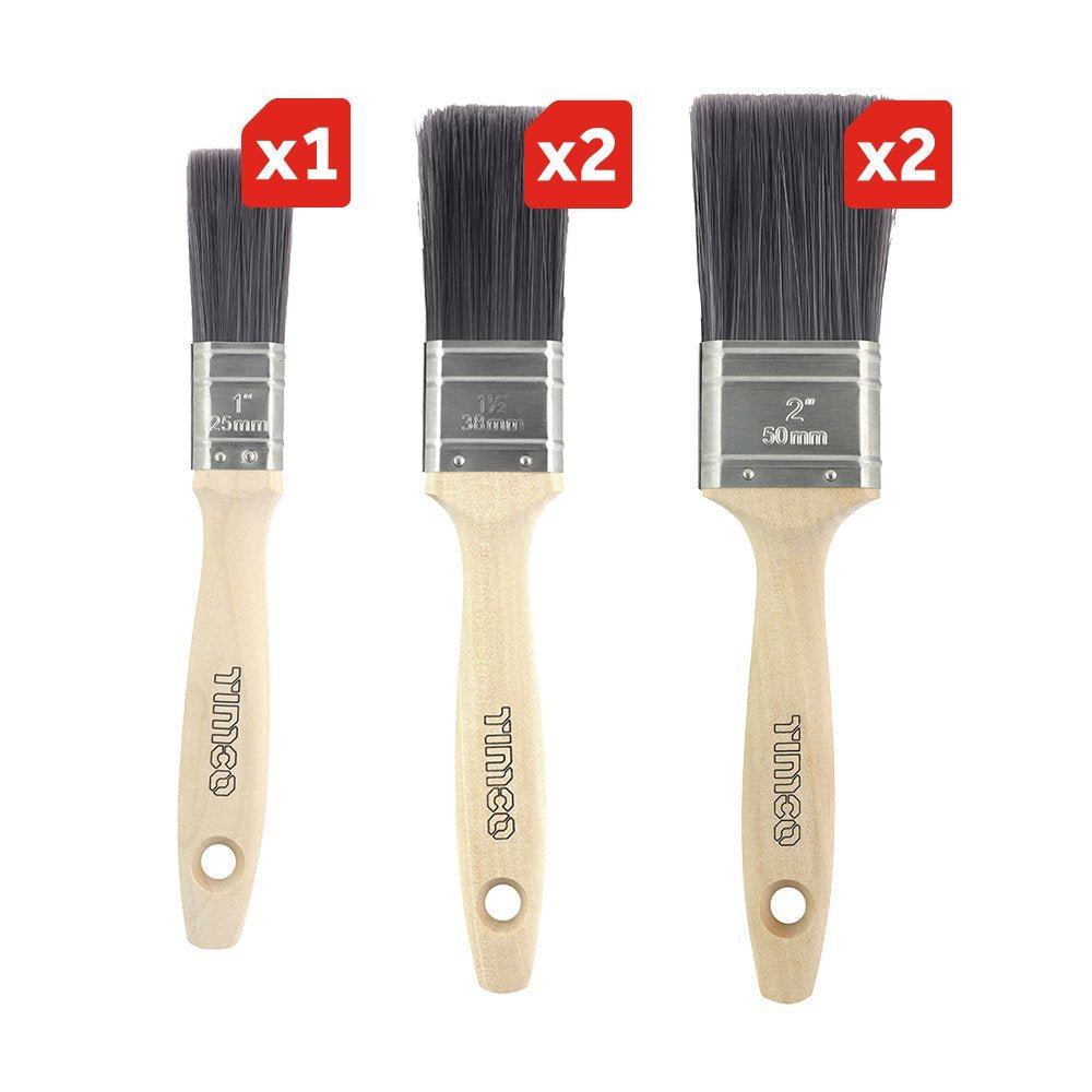 Professional Synthetic Paint Brush Mixed Set - Decking Delivery