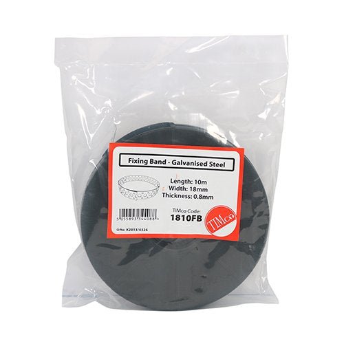 TIMco - Fixing Band - Galvanised 18mm x 10m - Decking Delivery
