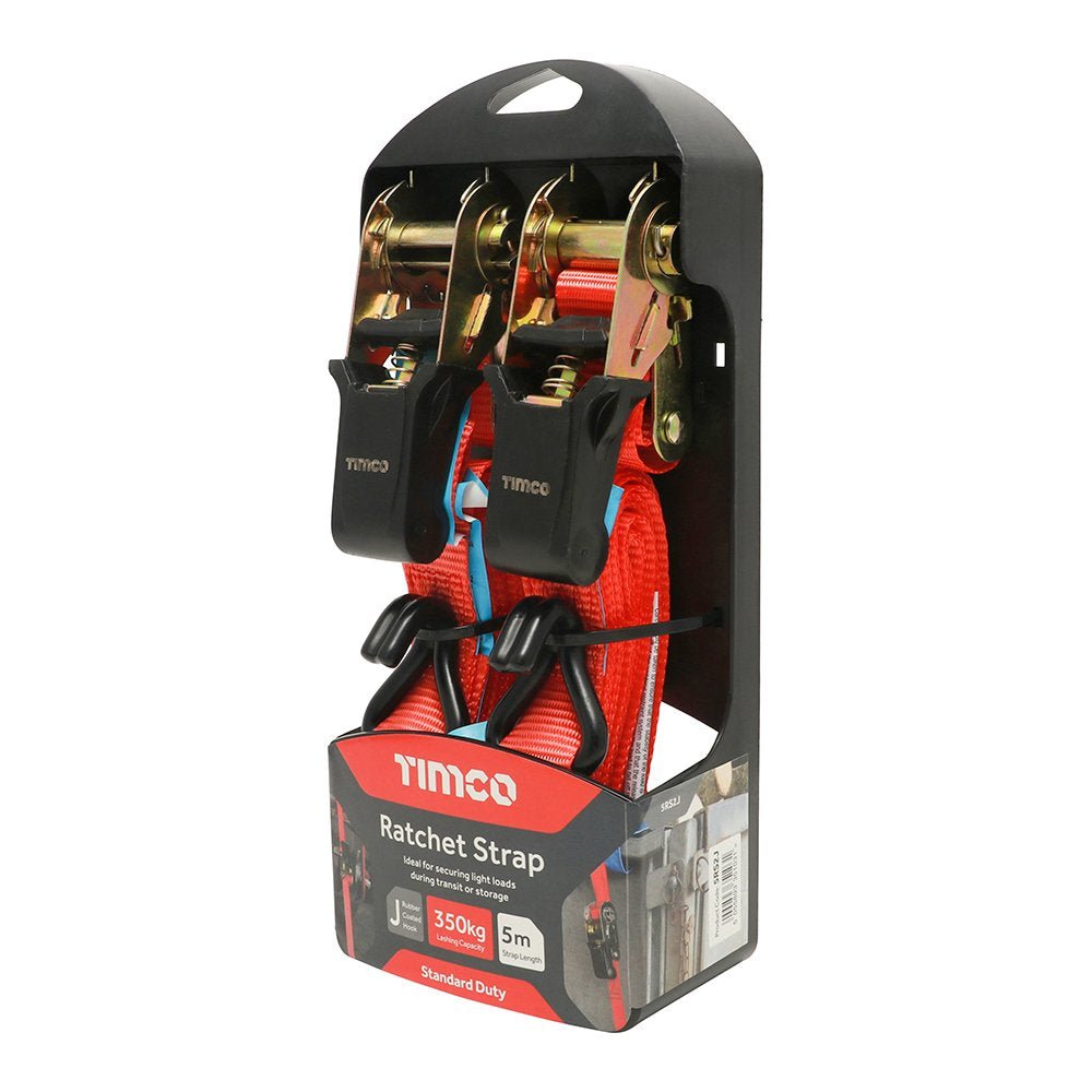 TIMco - Ratchet Straps - J Hook - Decking Delivery