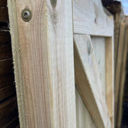 Wooden Garden Loglap Gates - Arched Top - Decking Delivery