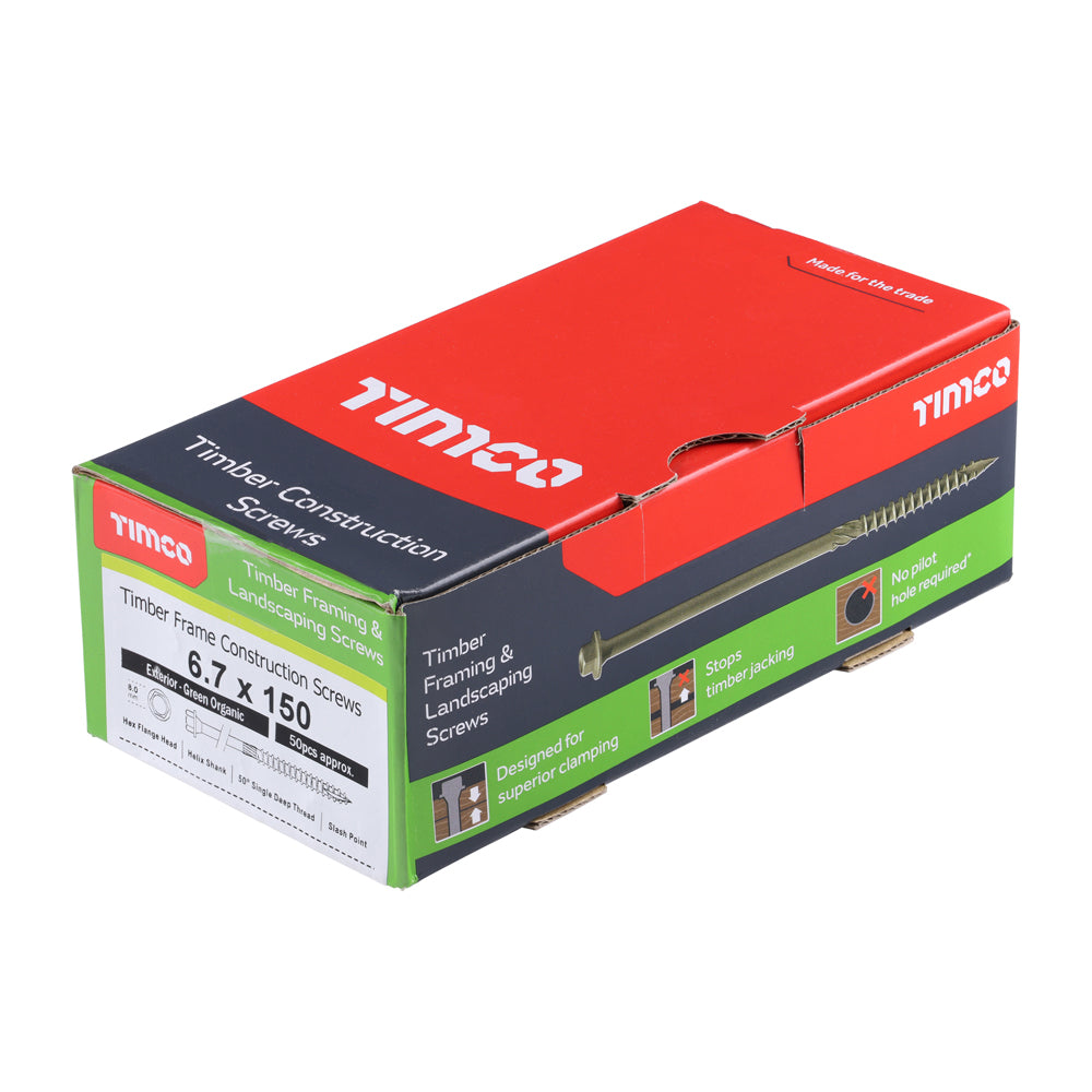 Timber frame construction and landscaping screws (hex)