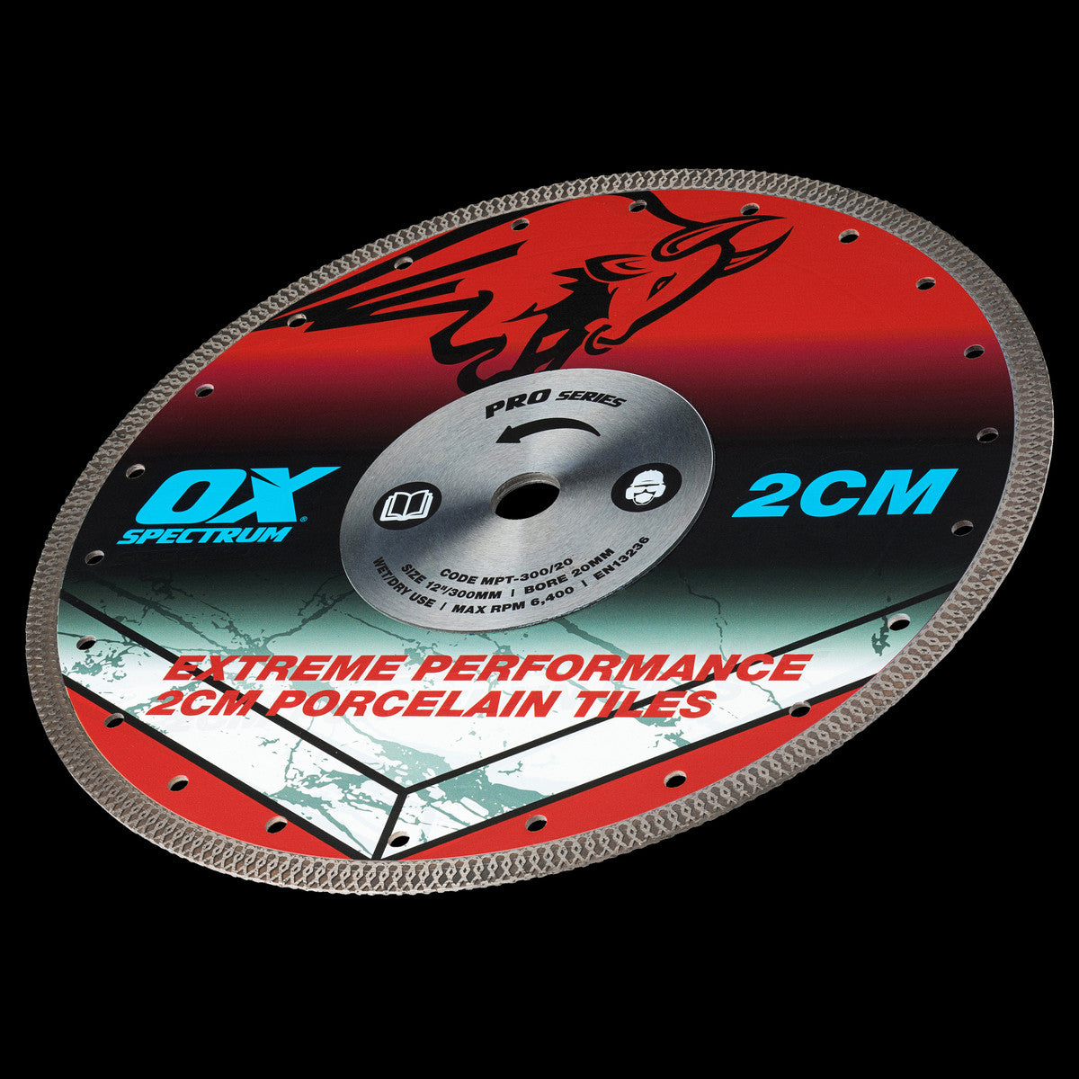 OX Pro 2CM Porcelain Cutting Blade - 115/22.23mm