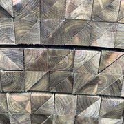 5x4 Notched Timber Fence Post And Arris Rail - Decking Delivery