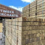 5x4 Notched Timber Fence Post And Arris Rail - Decking Delivery