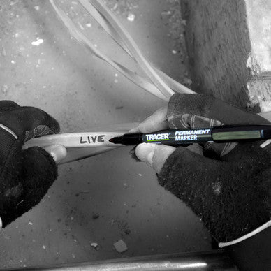 TRACER Clog Free Marker – Black (with Holster) (plastic free)