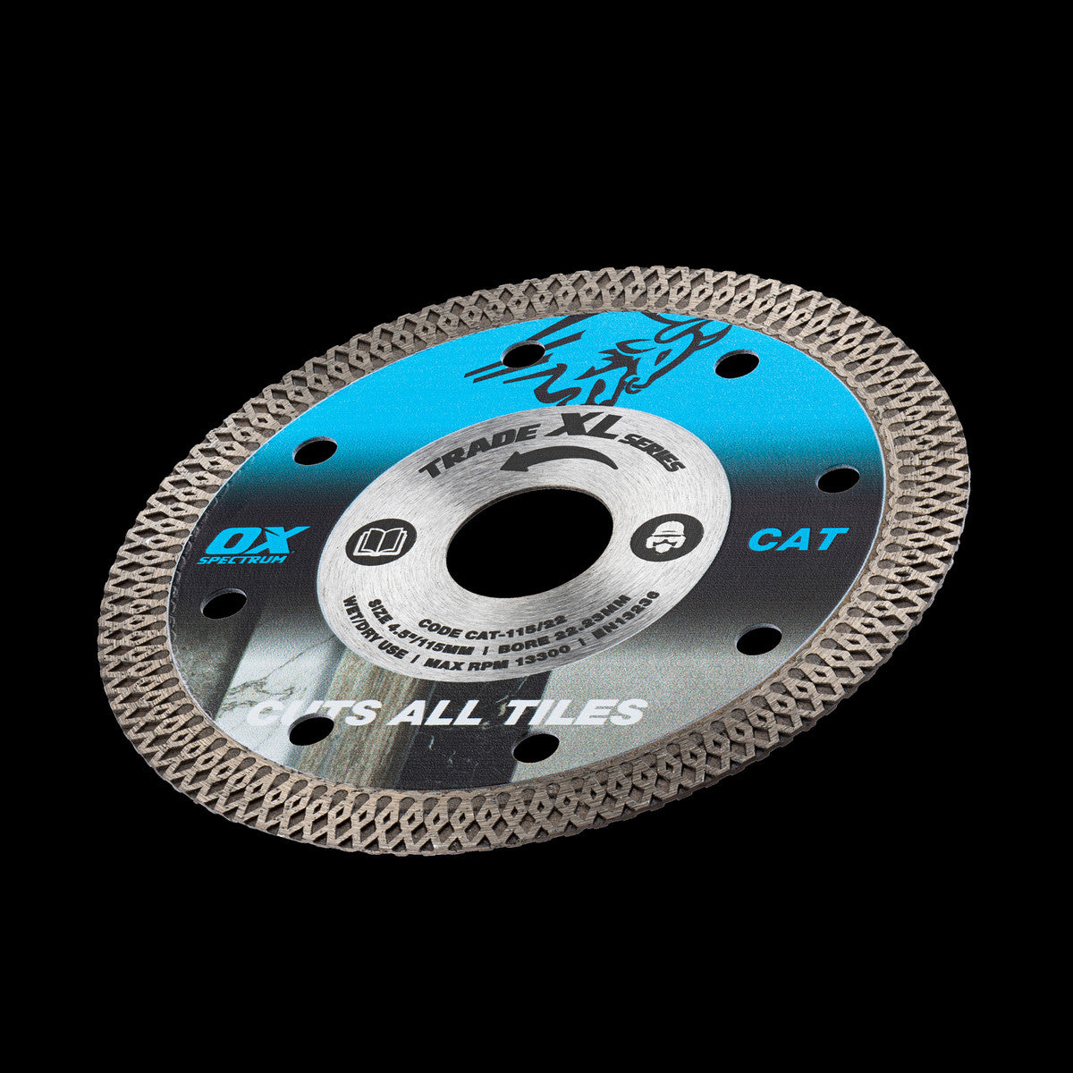 OX Trade XL Cuts All Tiles Diamond Blade - 115/22.23mm