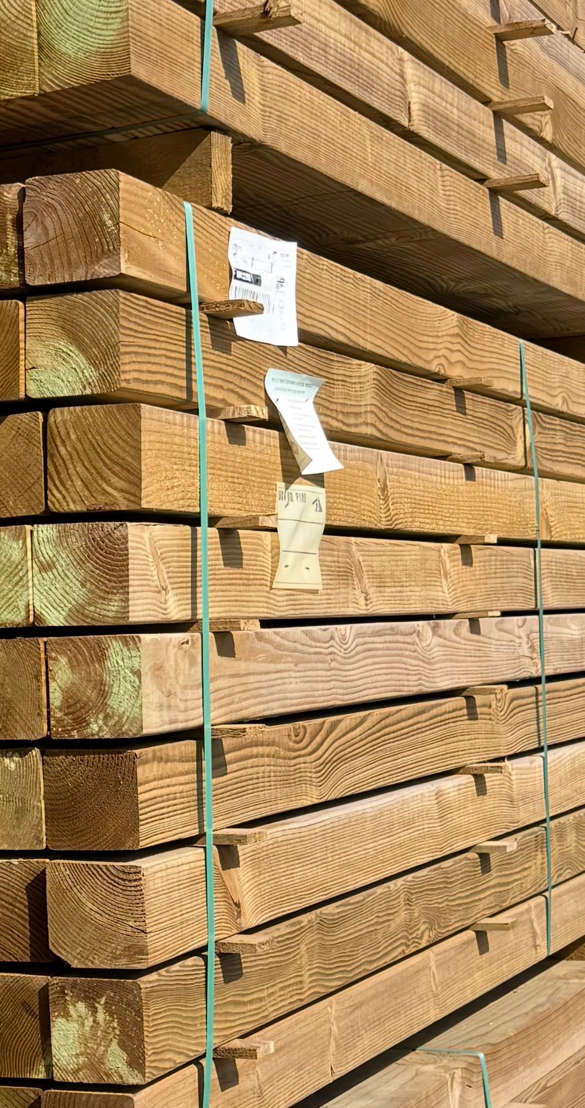 Sanded Pergola Posts