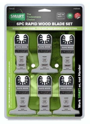 SMART Rapid Wood Blades - 6 Pc Set 3 x 32RW 3 x 63RW