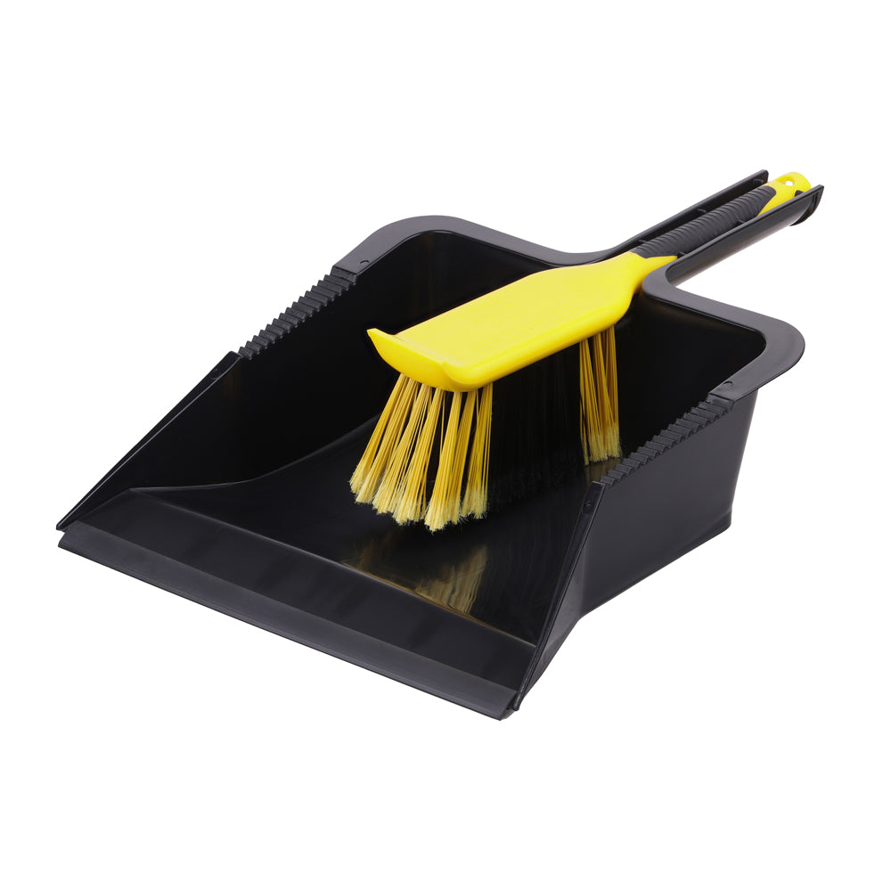 Bulldozer Heavy Duty Dustpan & Brush Set 6.5"|12"