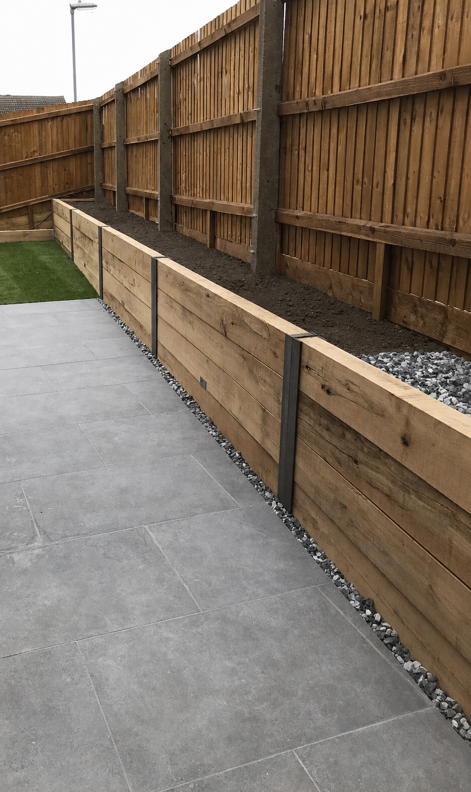 Retaining Wall RSJ Steel for Sleepers