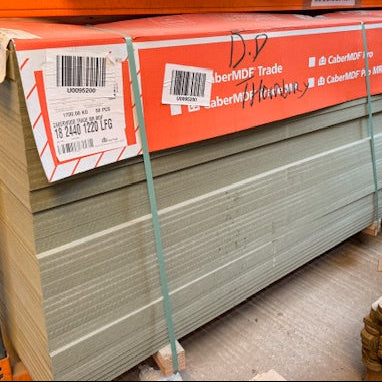MDF 18mm Sheet Moisture Resistant (CaberMDF Trade) 2440mm x 1220mm x 18mm