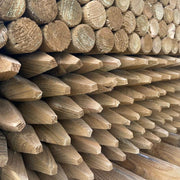 Agricultural Round Timber Fence Posts - Decking Delivery