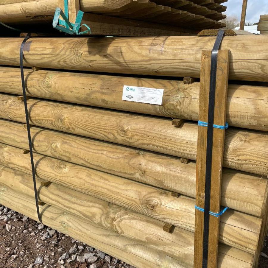 Round Tree Posts Agricultural Round Timber Fence Posts | Decking Delivery | Quality timber