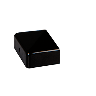DuraPost® HALF POST CAP WITH BRACKET | 75X37MM BLACK