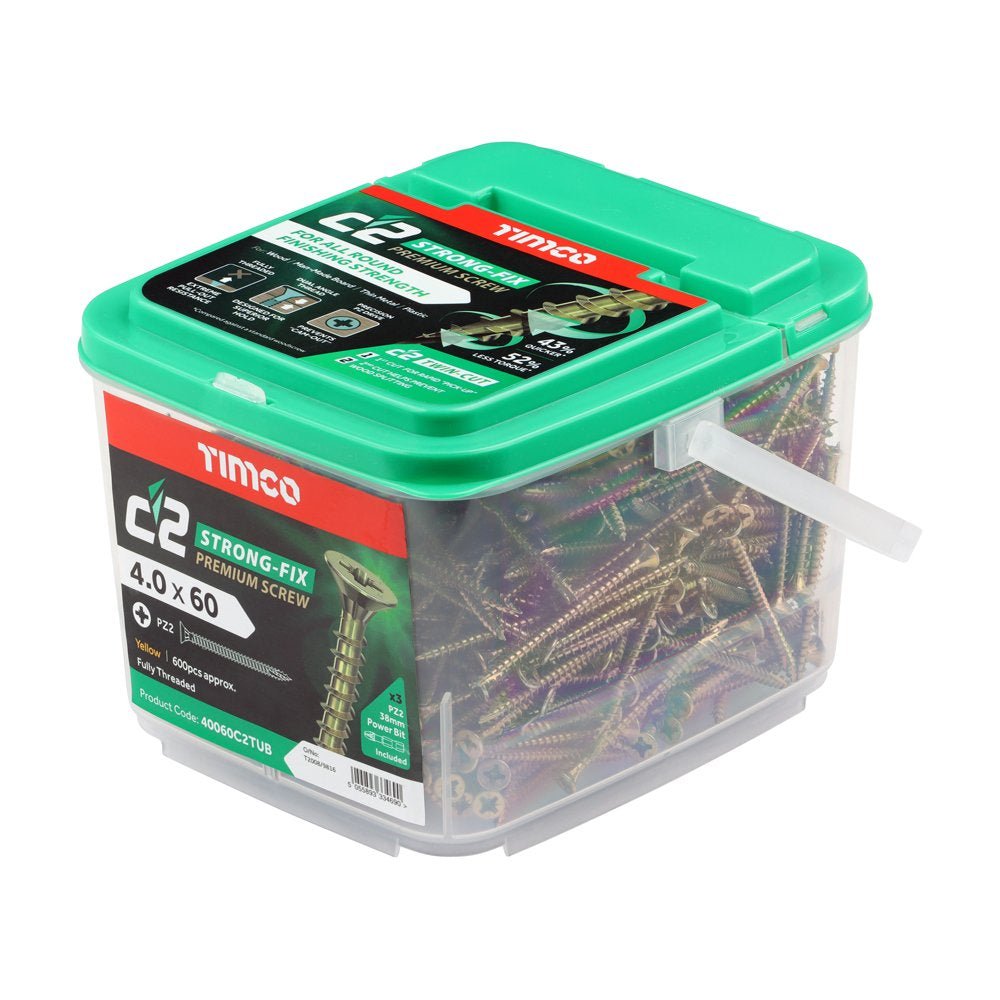 C2 Strong - Fix - PZ - Double Countersunk Tub - Decking Delivery