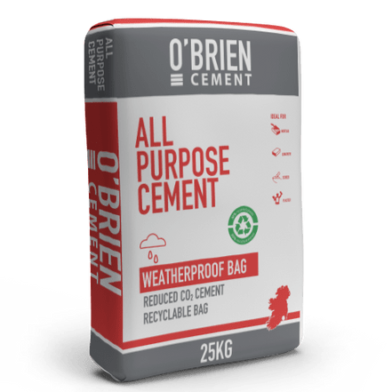 Cement - O'Brien 25kg Plastic Bags - Decking Delivery