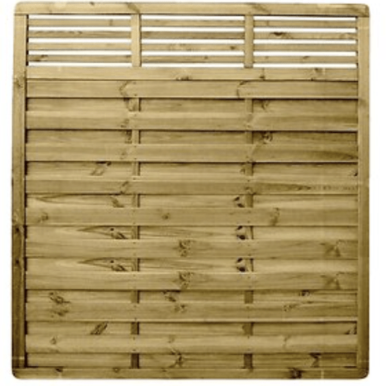 Fence Panels - Amalfi Slatted Top - Decking Delivery