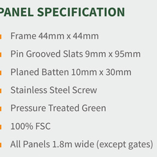 Fence Panels - Wells - Decking Delivery