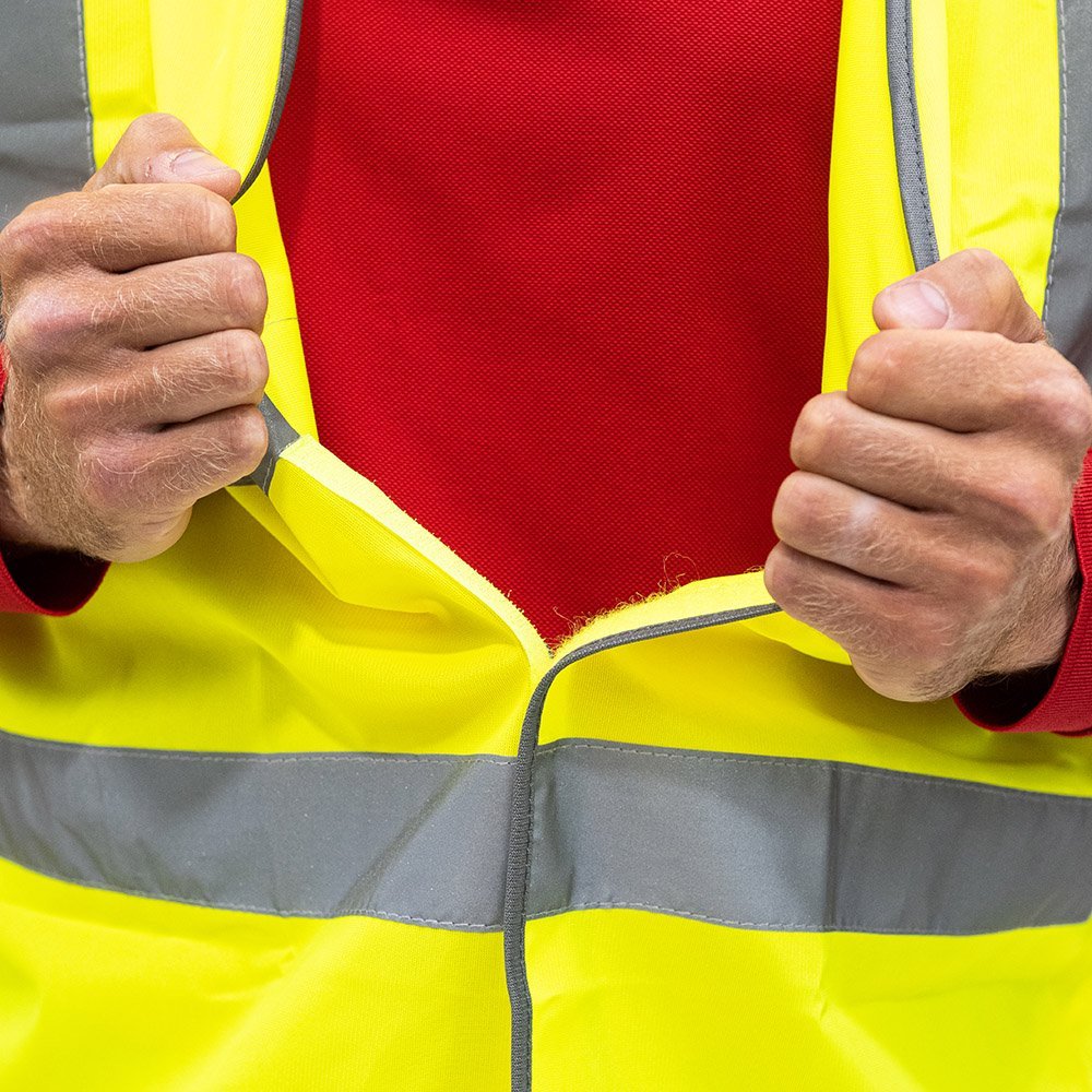 Hi - Visibility Vest - Yellow - Decking Delivery