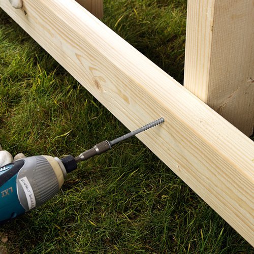 In - Dex Timber Sleeper Screws - Stainless Steel Oak - Decking Delivery