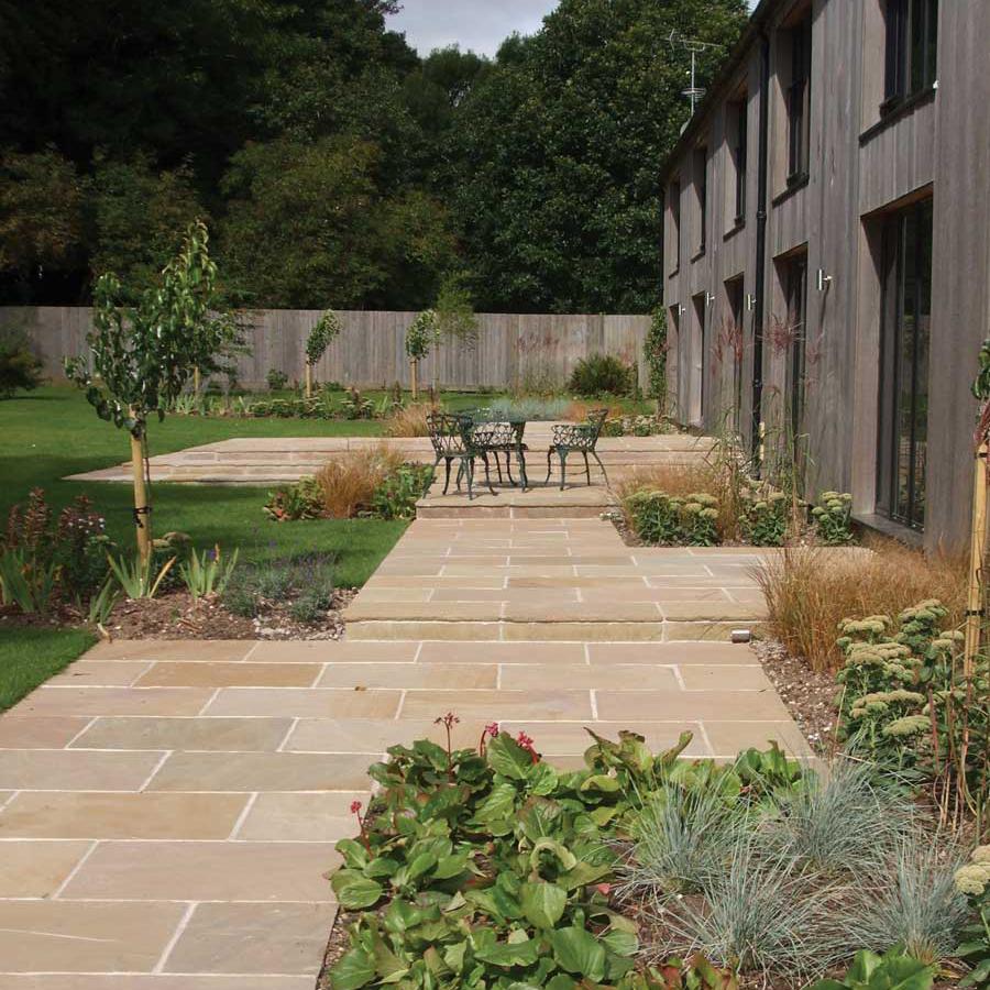 Indian Sandstone Raj Green Patio Pack - Decking Delivery