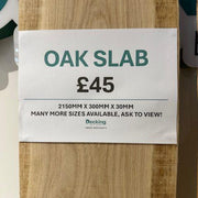 Live Edge Oak Slabs - Various Sizes - Decking Delivery