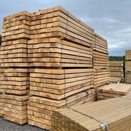Oak Hardwood Railway Sleepers - Decking Delivery