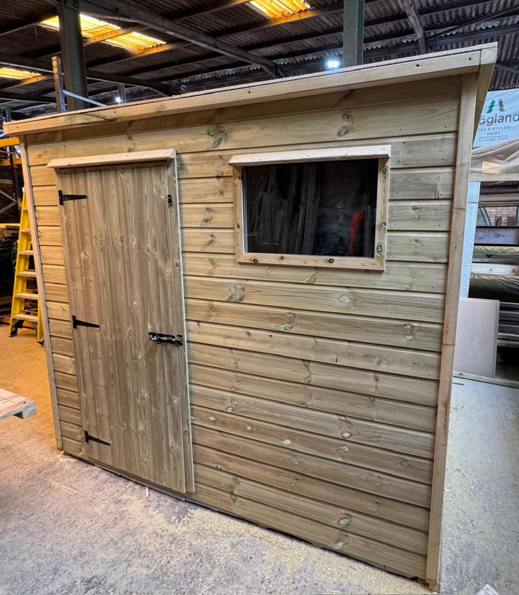 Pent Shed - Decking Delivery