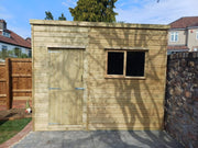 Pent Shed - Decking Delivery
