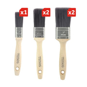 Professional Synthetic Paint Brush Mixed Set - Decking Delivery