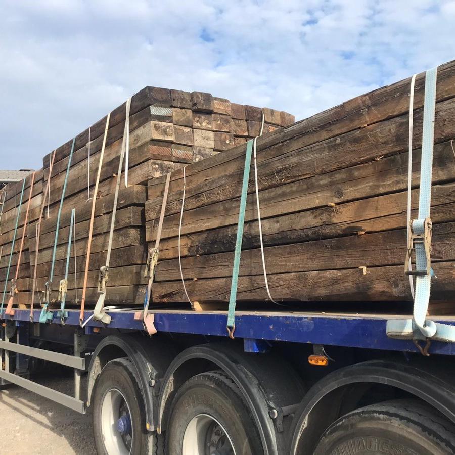 Reclaimed Railway Sleepers - Decking Delivery