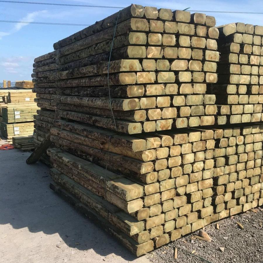 Rustic Railway Sleepers - Decking Delivery