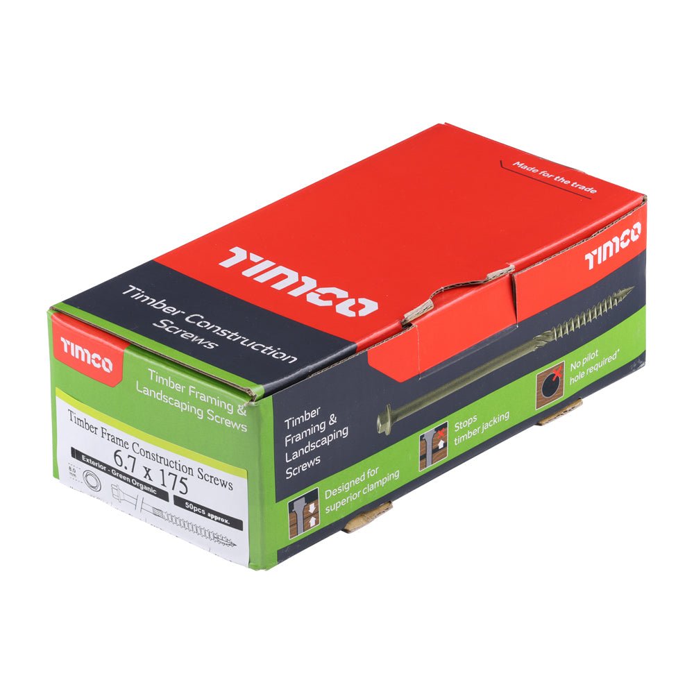 Timber frame construction and landscaping screws (hex) - Decking Delivery