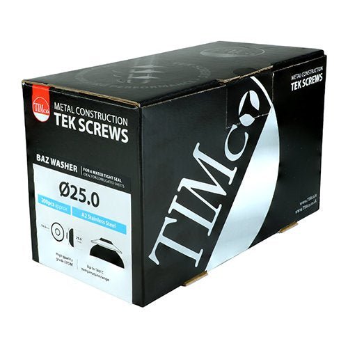 TIMCO - BAZ Washers - A2 Stainless Steel 25mm - Decking Delivery