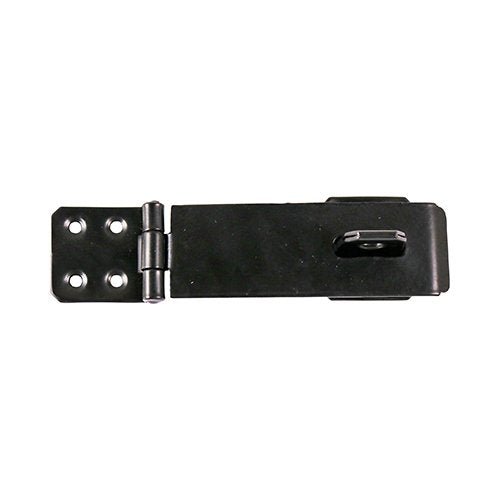 TIMco - Safety Pattern Hasp & Staple - Black 4 1/2" - Decking Delivery